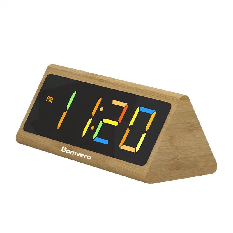 Bamboo LED clock product view