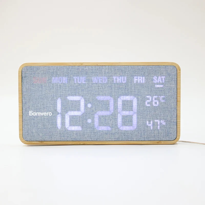Bamboo and fabric material direction for Bamvero decor clock projects